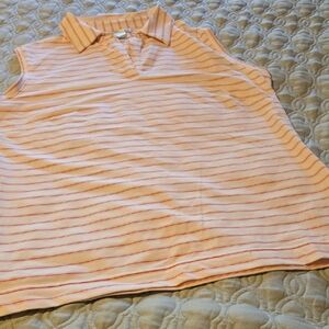 Nike Dri Fit Striped Gold Shirt